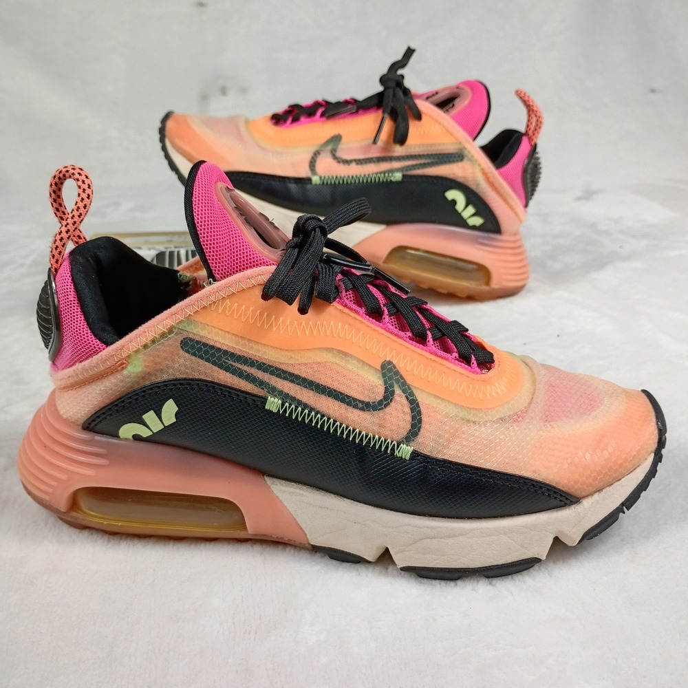 Nike Air Max 2090 Sneakers Womens Size 6 Pink Orange‎  Lava Glow Running